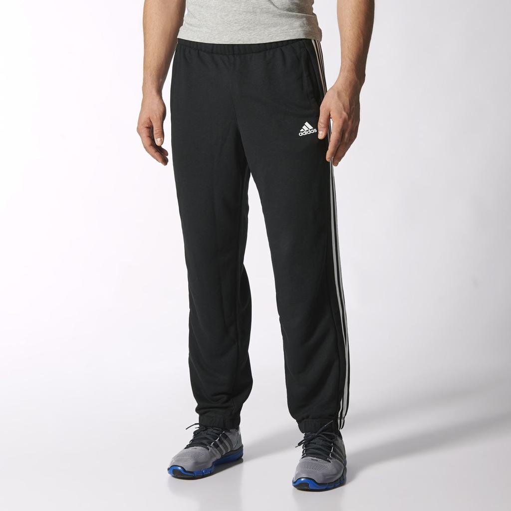 adidas Essentials Sports Versatile Series Brand Logo Simple Fashion Casual Knitted Sports Pants Men Pants Black S88110