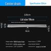 304 Stainless Steel Anti-odor Rectangular Floor Drain for Bathroom and Shower