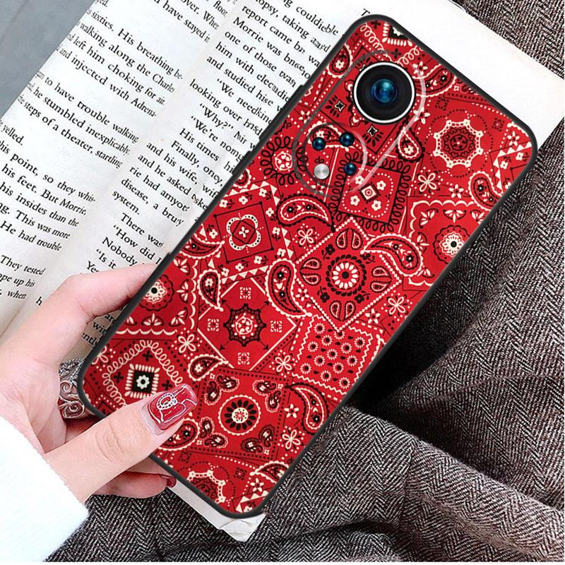 Red Bandana Paisley Case For Honor Magic 5 6 7 8 Pro Honor Win RT X9d X9c X9b X9a X8c X8b 50 70 90 400 200 Lite