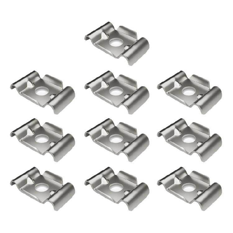 10Pcs Stainless Steel Fence Mounting Plates Clamps Wood Metal Attachment Butterfly Fence Holder Accessories 1