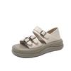 Casual sports muffin platform sandals new summer wear Korean feet wide fat beach Roman shoes