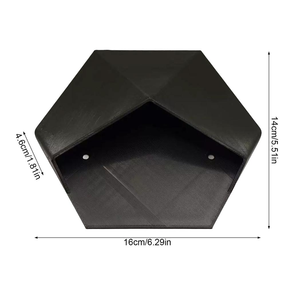 3D Printed Wall Mounted Planter Minimalist Design for Indoor Balcony Decoration PLA Material 16x14x4.6cm