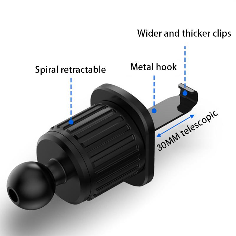 SEAMETAL Autotelefonhalter-Halterung, Zubehör, Innenraum, Auto-Luftauslass, Handy-Stützteile, Telefonständer, Befestigungsclip