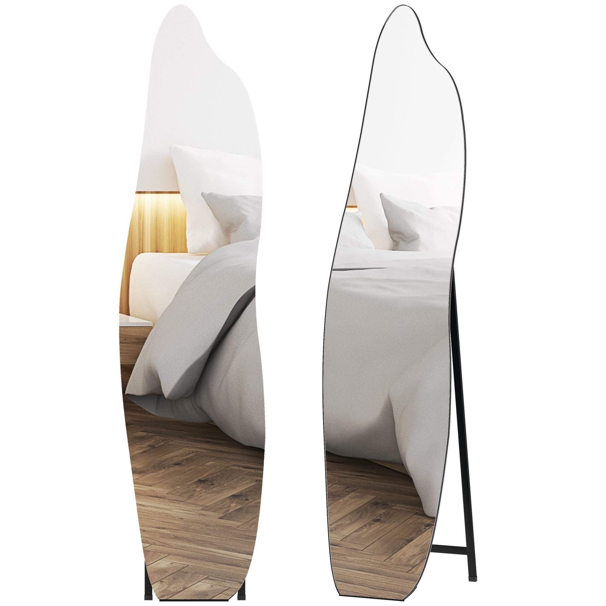 Full-Length Floor Mirror without Frame Floor