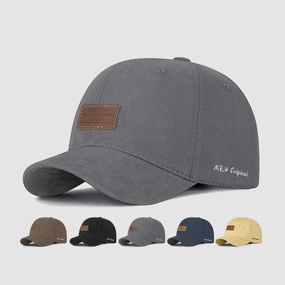 Spring Autumn Embroidered Short Brim Baseball Cap for Men Letter Cap