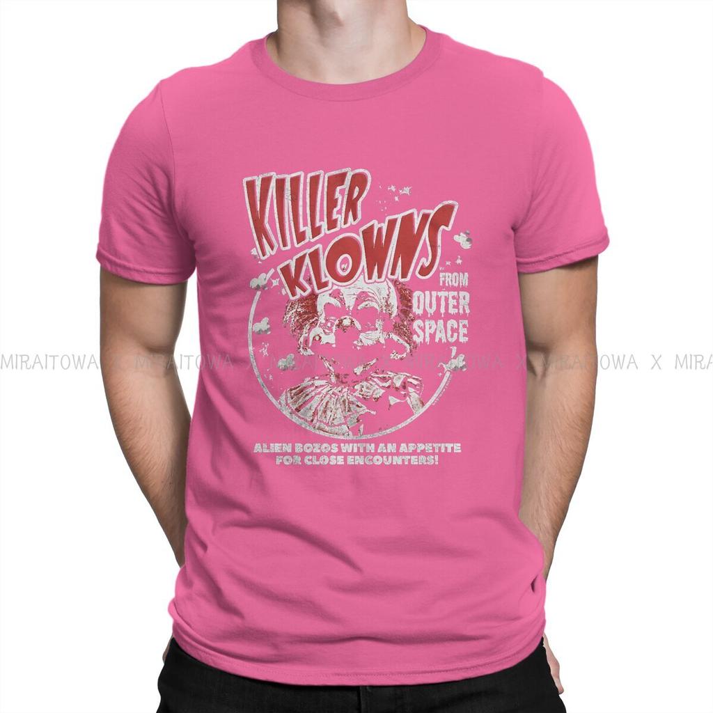 Alien Bozos  TShirt For Men Killer Klowns from Outer Space horror Film Clothing Fashion T Shirt Soft Printed Creative Gift