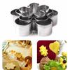 New 5pcs/1set Snowflake Cutter Cookies Stainless Steel Fondant Cake Pastry Mould Biscuit Mold