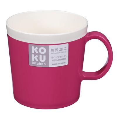 KOKUBO KOKU Mug, Magenta Pink, Made In Japan, Dishwasher and Microwave Safe, Heat Resistant, Lightweight, Perfect for Kids, Coffee, Hot Water,