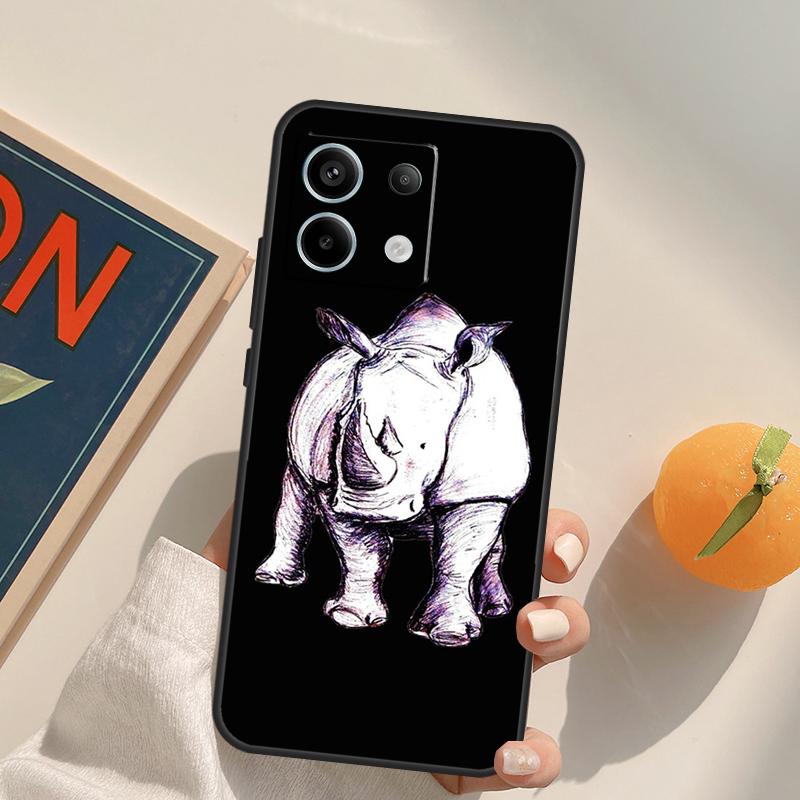 Rough Rhinoceros Rhino Beast Funda For Xiaomi Redmi Note 14 13 9 10 11 12 Pro 9S 10S 11S 12S Redmi 13C 10C 12C 14C Case