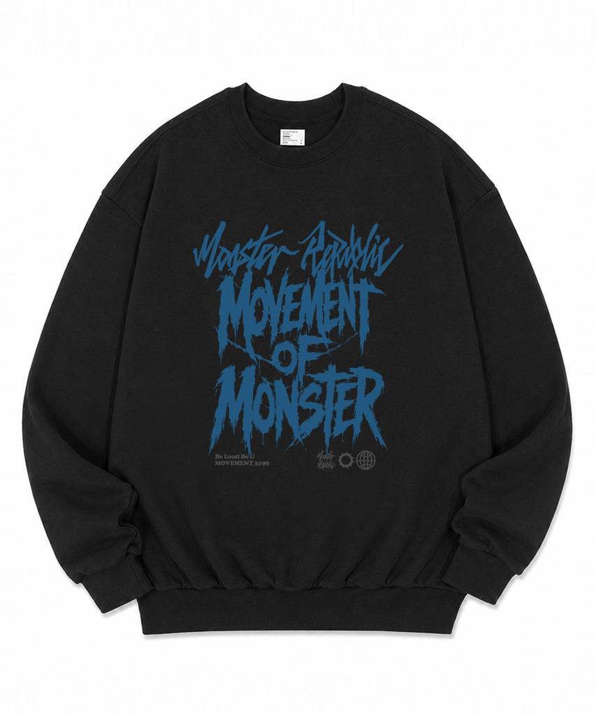 MONSTER REPUBLIC Rogue Movement Ink Blue Sweatshirt Black_3198