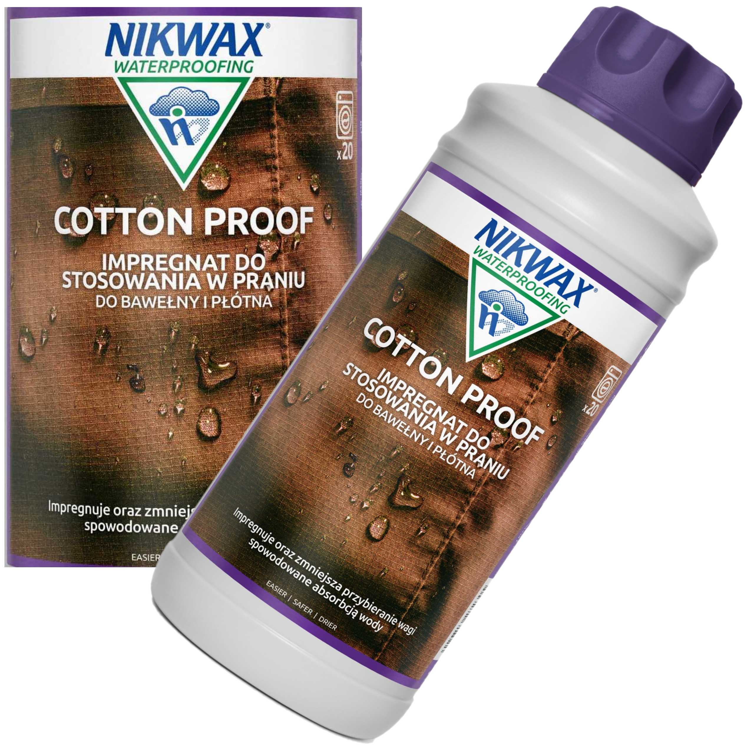 Nikwax Cotton Proof 1 Liter Impregneermiddel Voor Katoen Zeildoek Kleding En Tenten