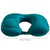 1PCS Pressurized Inflatable U-Shaped Neck Pillow for Travel Office  Outdoor Use - PVC Material Portable Cervical Support
