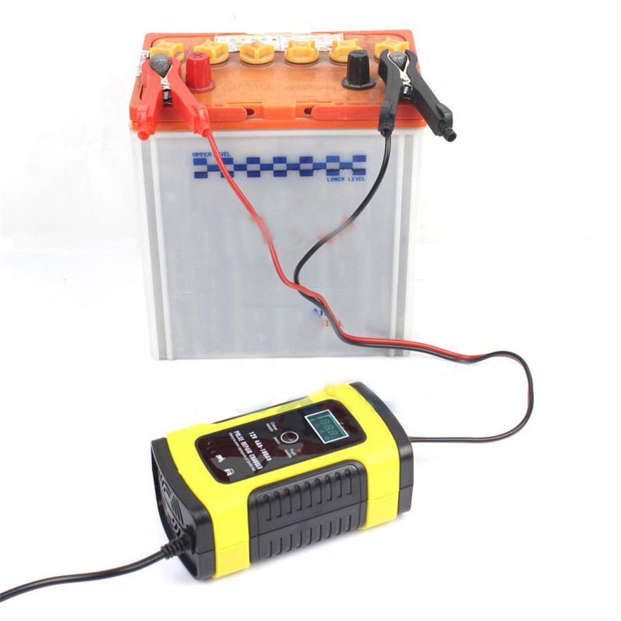 12V 5A Motorrad Auto Impuls Reparatur Blei Säure Speicher Ladegerät mit LCD Anzeige EU Version