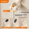 Kabe Suction Cup Shower Head Bracket Movable No-Drill Holder Child Shower Head Bathroom Fixing Tool