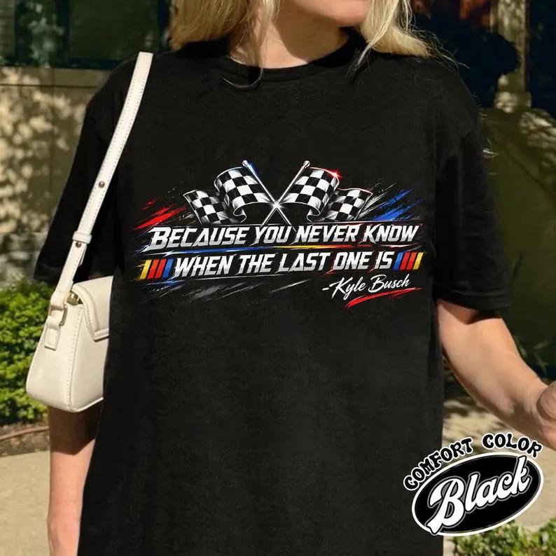 Kyle Busch Legend Tribute Tee Thank You For The Memories Shirt L