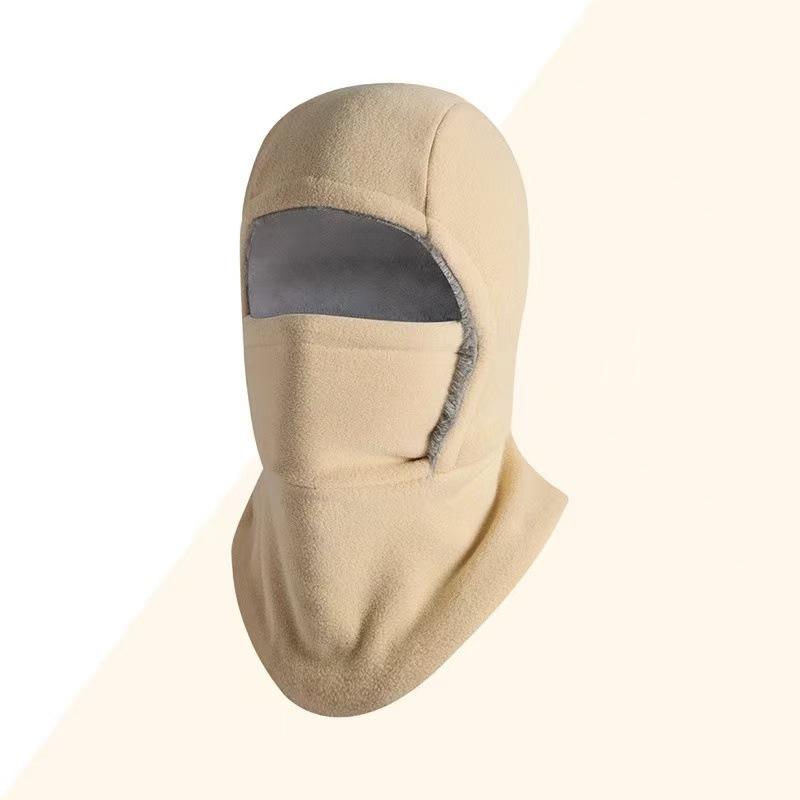 Mască facială completă călduroasă din fleece pentru echitație, Balaclavă de exterior, Șapcă pentru ciclism, Mască facială pentru motocicletă, schi, Căciulă de acoperire călduroasă rezistentă la vânt