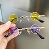 Punk Round Sunglasses Retro Men Women Ultra Small Frame Hip Hop Fashion Sunglasses