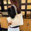 Leather Womens Soft 2025 Versatile Handbag Large Capacity Commute Tote Shoulder Bag