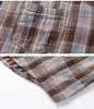 Women's Plaid Loose-Fit Cotton Long Sleeve Lapel Shirt - Spring & Autumn 2025