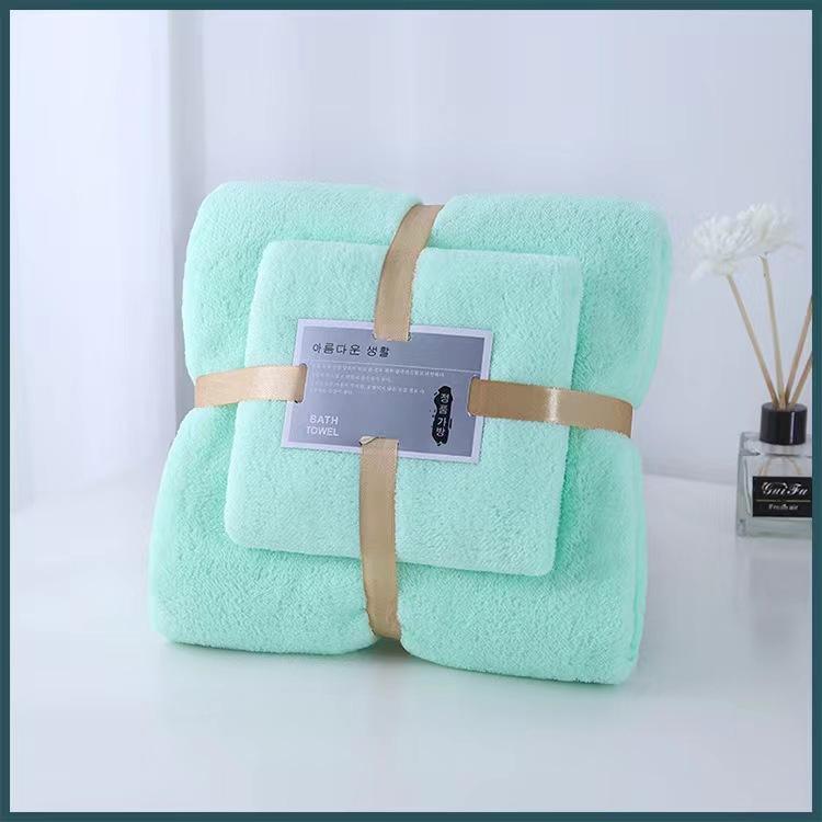 1PCS Coral Velvet Towel Set Bath Towel Household Large Size Water Absorbing Quick Drying Swimming Beach Towel Bathroom Accessories