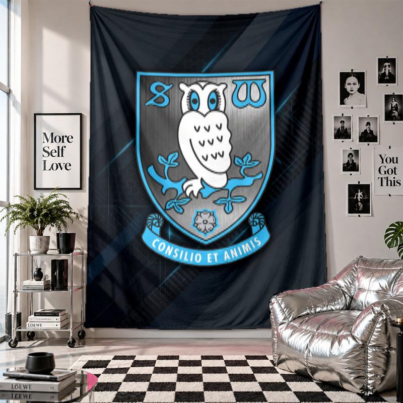 Sheffield Wednesday Wall Tapestry Home Decor Wall Hanging Cloth for Bedroom Living Room Background