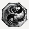 1pc Yin Yang Dragon and Phoenix Automatic Umbrella Design, Cute Cartoon Pattern, Portable Outdoor Umbrella, Perfect A097