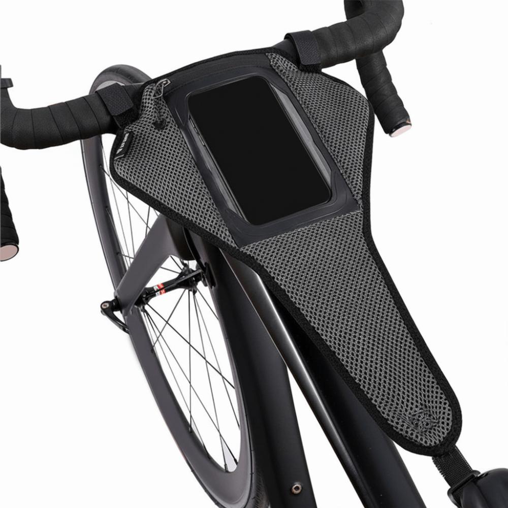 Sweat Absorb Bike Sweat Guard With Phone Pouch Bicycle Trainer Sweat Net  Mountain Road Bike