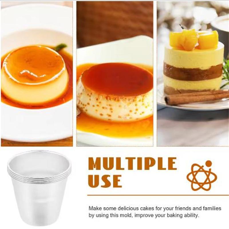 5pcs/lot Various cups design aluminum alloy cake cup moulds cheese cupcake pan jelly tart mold pudding tin for oven bakeware