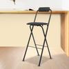 75cm Height Portable Foldable Bar Chair,Tall Folding Chair for Kitchen Office Cafe,Lightweight Compact Stool W/ 275lbs Capacity