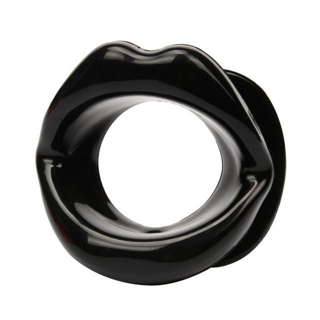 Silicone Rubber Open Mouth Lips Gag   Kink Gags