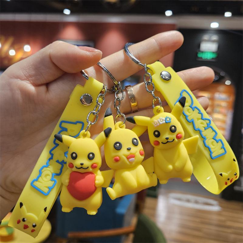 Internet-Berühmtheit Cartoon-Puppe Schlüsselanhänger Taschenanhänger Studentenanhänger Niedlicher PVC-Schlüsselanhänger Paar Auto Schmuck