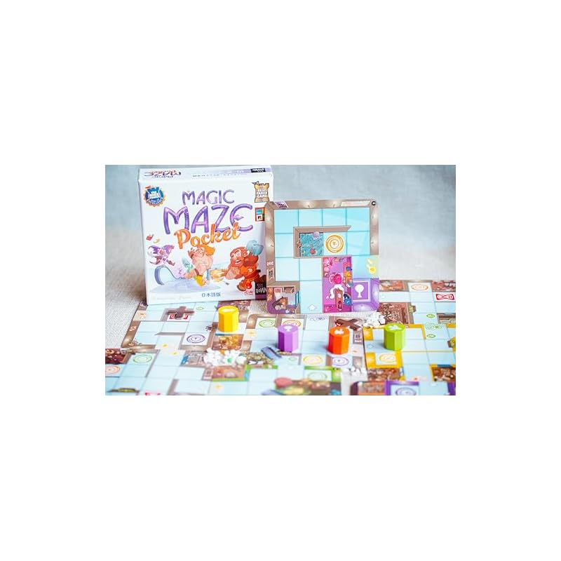 Shinka GAMES Magic Maze-Pocket Japanese Edition, Board Game, Party Game, Cooperative Game