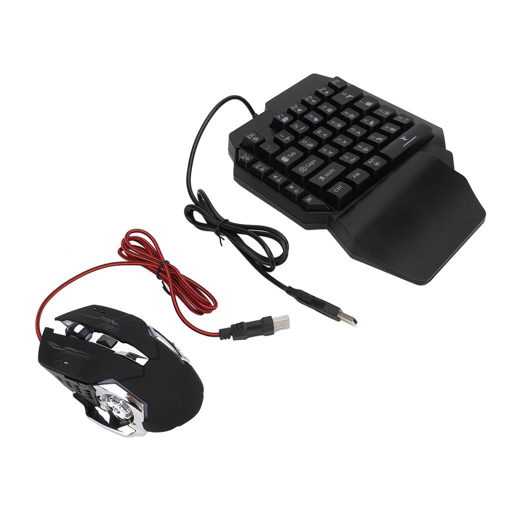 Gaming Keyboard Mouse Converter Combo 4 In 1 Single Hand Mobile Game Keyboard Mouse Adapter Phone Ho