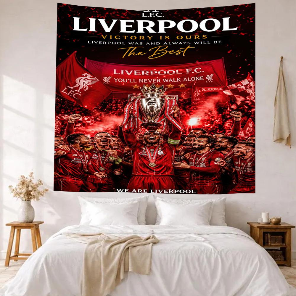 Liverpool Football Club Wall Decor Tapestry Art For Pet Memorial Birthdaywedding Party Backdrop Family Gift