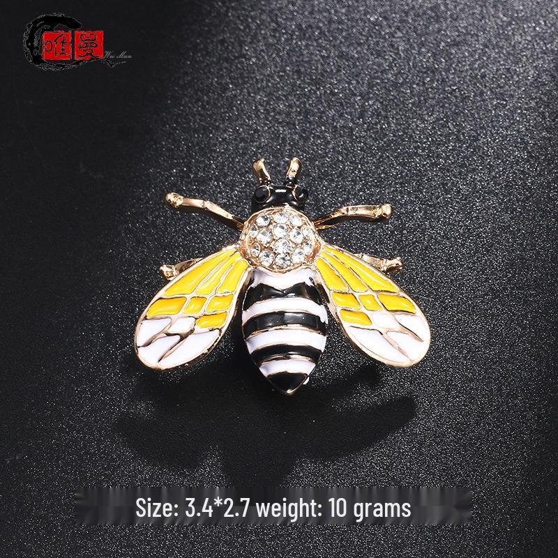 Broche de Abelha: Broche de Inseto Mini Fofo para Gola ou Acessório