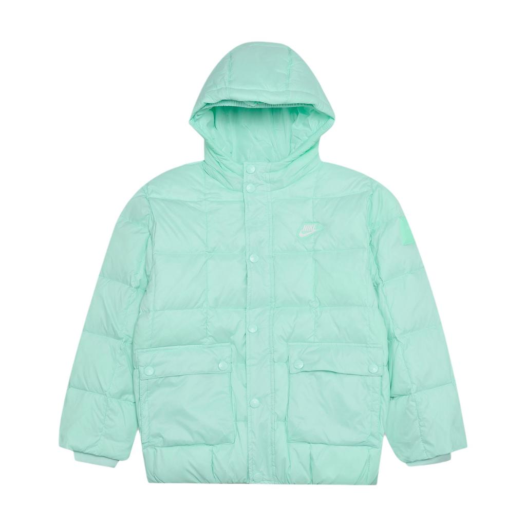 Nike Premium Duck Down Warm Hooded Quilted Long Sleeve Jacket Kids jackets IQ6136-353