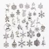 30Pcs Charms Sun Moon Horse Crown Leaf Fish Clover Antique Bronze Silver Color Mixed Pendants Diy Making Findingstibetan Jewelry