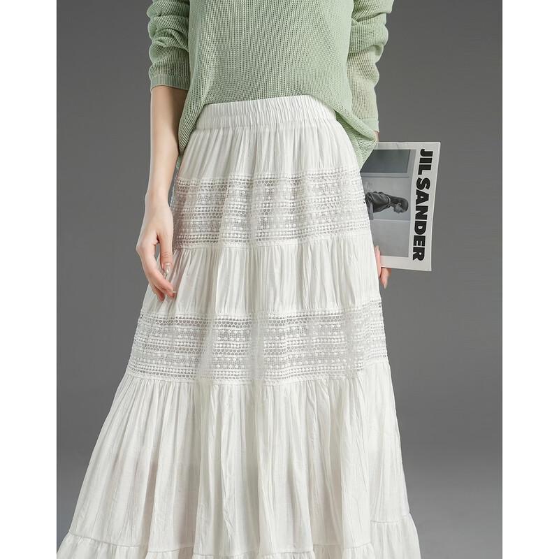 Elegant French Style A-Line Midi Skirt
