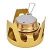 Camping Stove Windproof Vaporizable Portable Liquid Spirit Stove with Stand for Outdoor CampingYellow