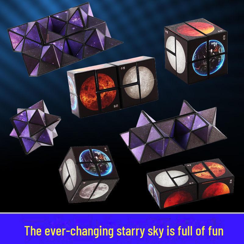 

Неограниченная декомпрессия геометрического куба: Развивающая переворачивающаяся и сменная ручная игрушка Special-shaped Rubik s Cube