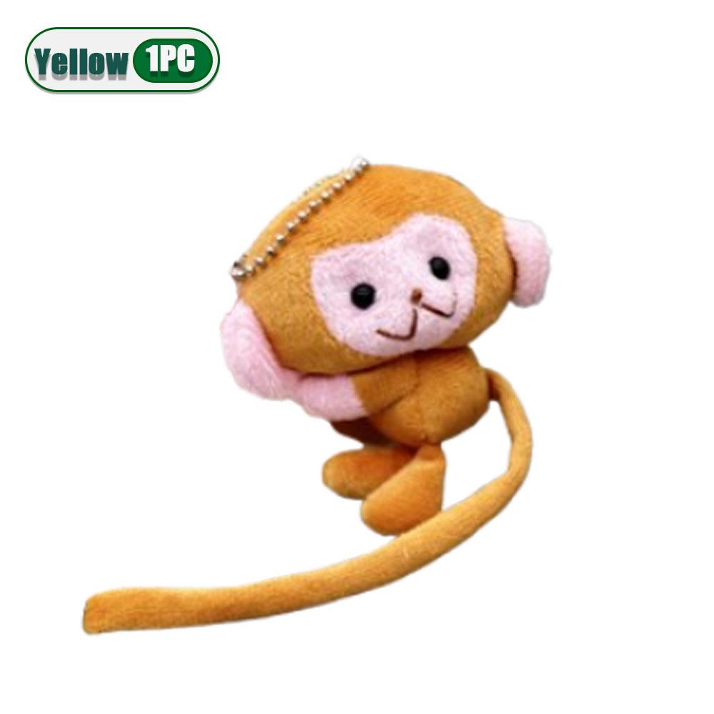 

1-20PCS Cartoon Long Tailed Monkey Doll Key Chain Pendant DIY Plush Toy Doll Keychain Backpack Pendant Gift for Children