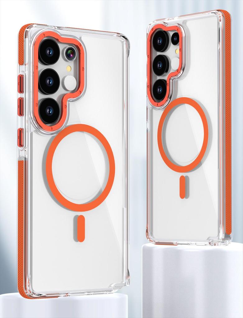 Samsung S25 Ultra/S23 FE/A53 Dual-Color Magnetic Drop-Proof Phone Case