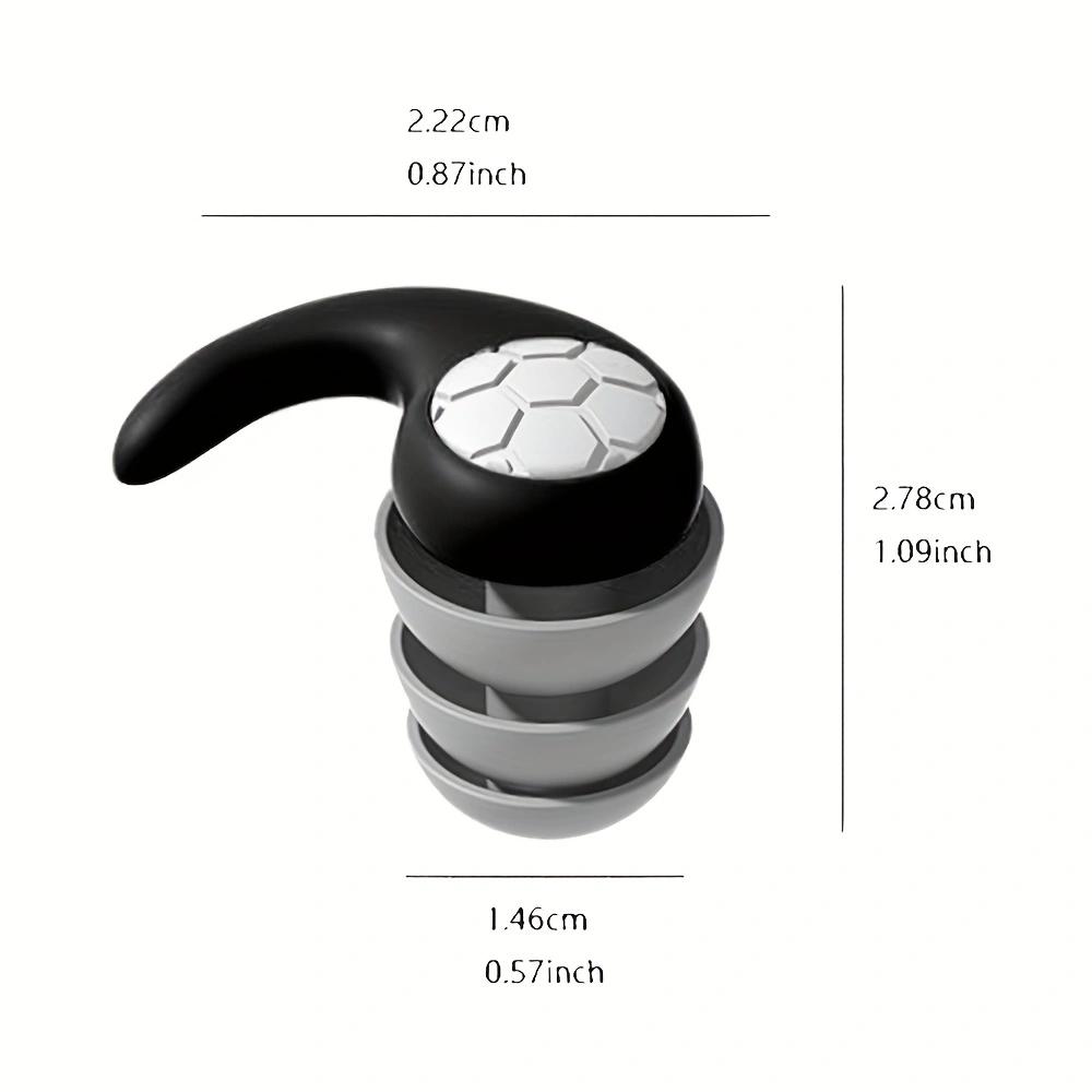 HUAK 1 Pair Soft Silicone Earplugs - Noise Canceling, Comfortable Fit, for Sleep, Swimming, Creating a Silent Environment