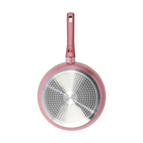 VISIONS Frying Pan, 28cm, IH Compatible, Gold Coating, Pink, CP-8796