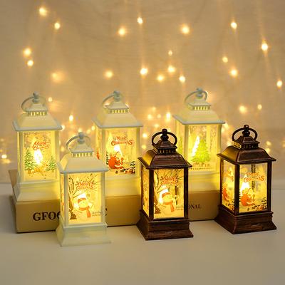 Christmas Wind Lamp Candlestick Lamp Night Lamp Old Man Snowman Decoration Desktop Ornaments Christmas Decorations