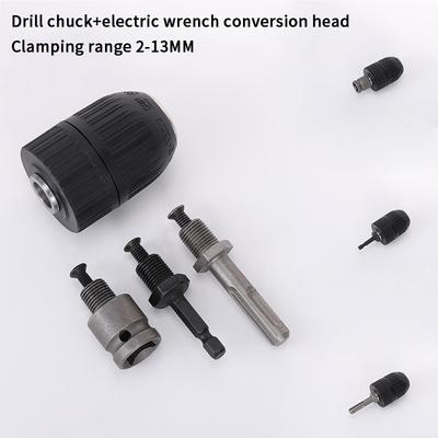 1 Stück Bohrer-Umwandler-Bohrfutter-Steckschlüssel Multifunktionaler Sechskant-Schlagschrauber-Schlüssel Bohrer-Bit Elektrischer Schraubendreher Verlängerungsstange