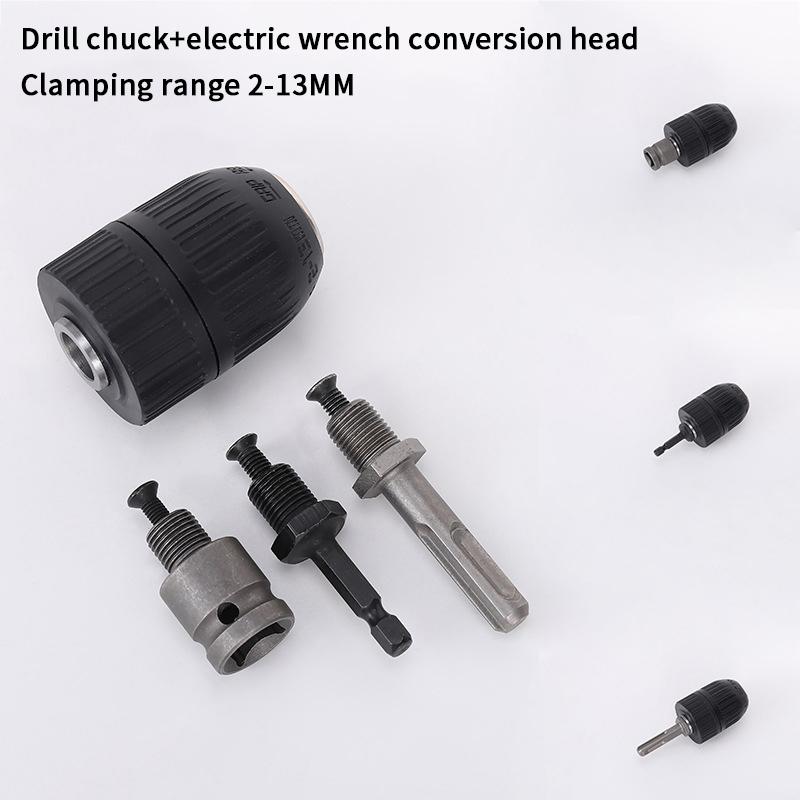 Drill Converter Chuck Socket Multi-Functional Hex Impact Driver Wrench Drill Bit Electric Screwdriver Extension Rod