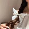 Satin Ribbon Bow Hair Clip Alligator Clip Ribbon Hair Clip Gifts Angel Wing Hair Clip