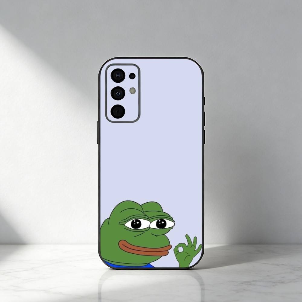 Funny Sad P-Pepe The Frog Cartoon  Phone Case For Samsung S25,S24,S21,S22,S23,S30,Ultra,S20,Plus,Fe,Note,5G Black Cover