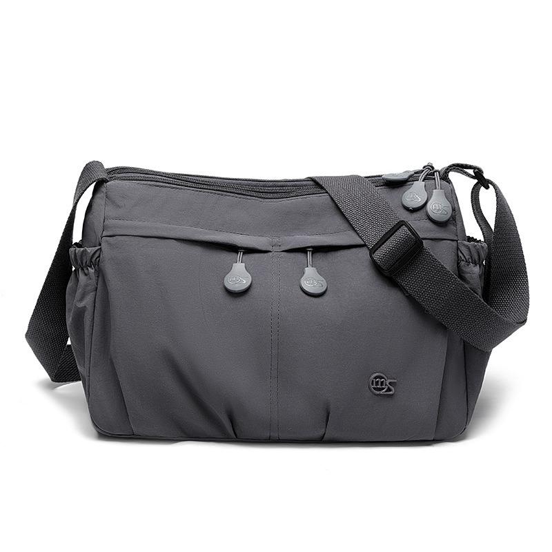 Large Capacity Cloth Bag Women's Summer New Casual Messenger Bag Versatile Pleated College Student Tote Bag